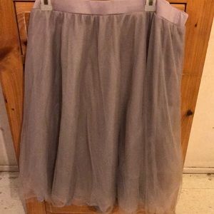 Charlotte Russe plus soft gray tutu skirt 3X